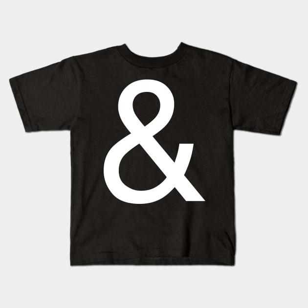 Helvetica & Ampersand in white Kids T-Shirt by winterwinter